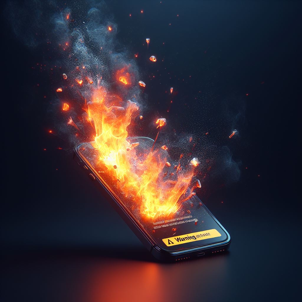 iPhone caught fire during live stream